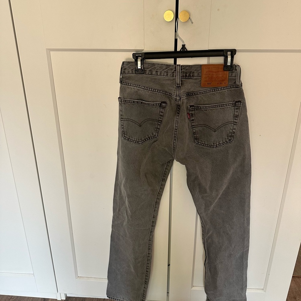 Levi's 501 Light Gray Jeans